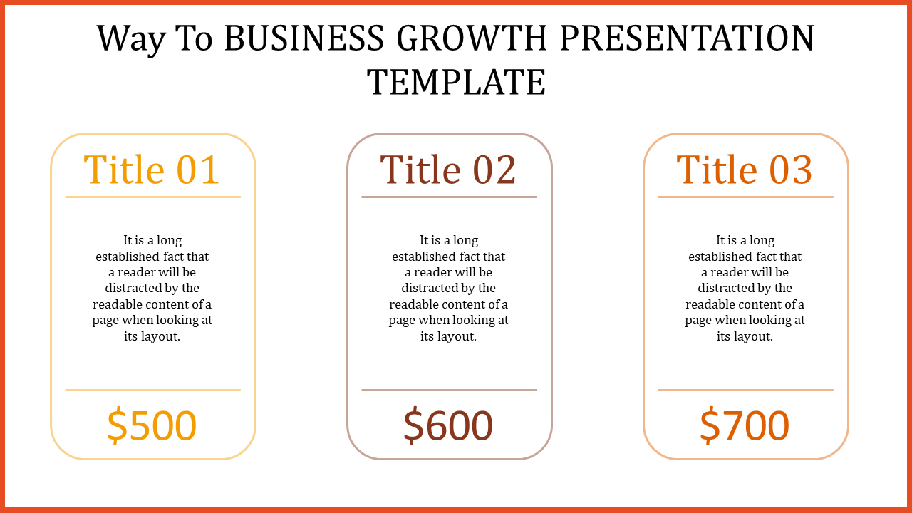 Free - Get Business Growth Presentation Template PPT Designs